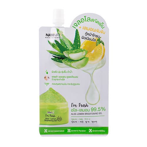 เจลอโล กู้หน้าโทรม ผิวเนียนใส Nami I'm Fresh Aloe-Lemon Brightening Gel รูปที่ 2