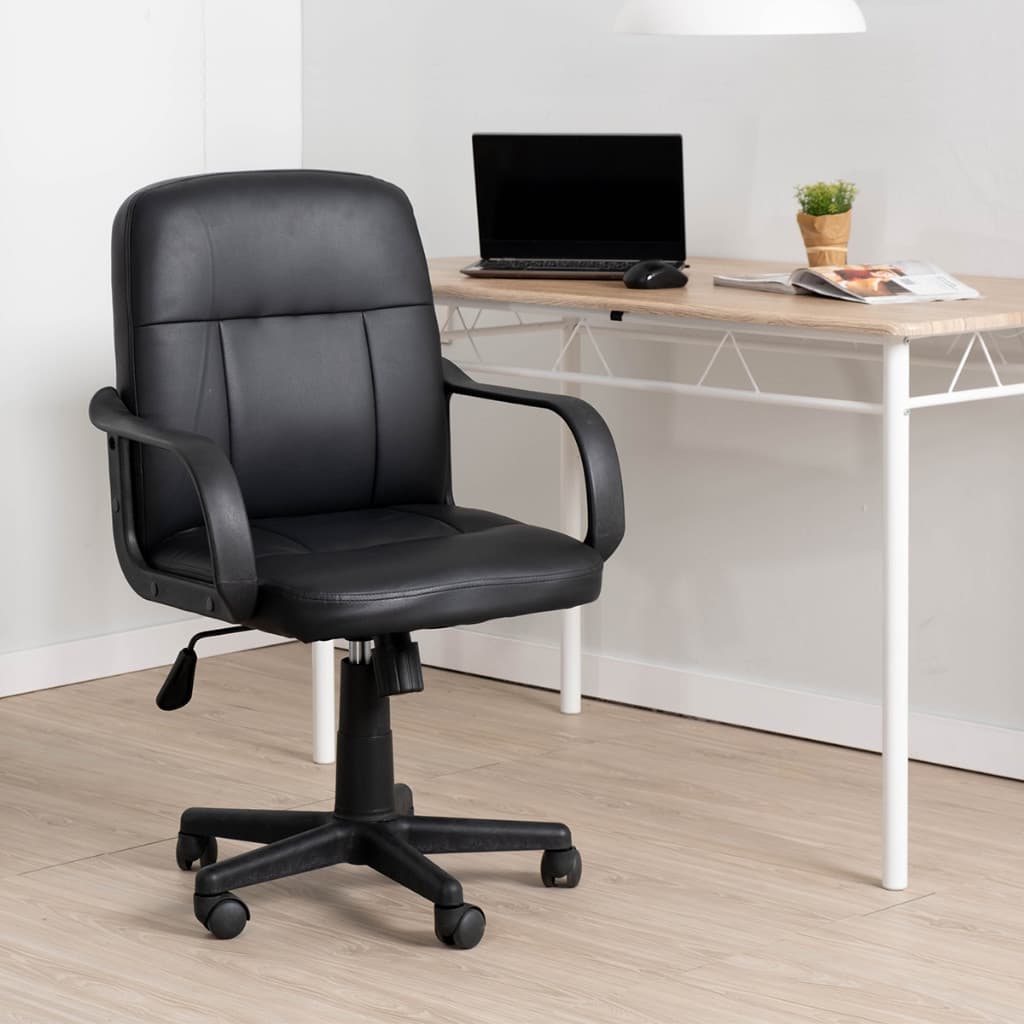 SMART OFFICE เก้าอี้สำนักงาน หนัง รุ่นปอเช่ สีดำ |AB| รูปที่ 2