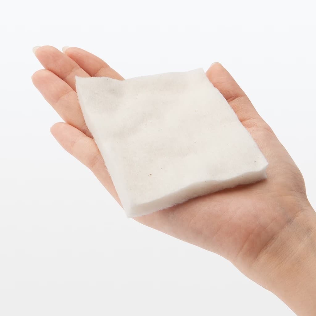 สำลีแผ่น มูจิ และสำลีก้าน คอตตอนบัด Muji Cut Cotton ECRU, Cotton buds แผ่นสำลีเช็ดหน้า รูปที่ 4