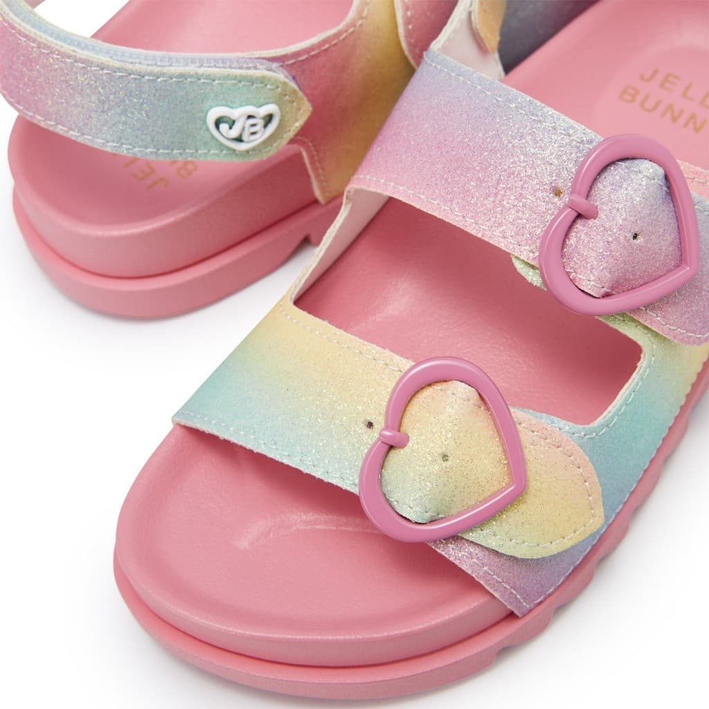 JELLY BUNNY รองเท้าแตะรัดส้นสำหรับเด็กผู้หญิง MINI SPORTY RAINBOW รุ่น B25SKSI002 รูปที่ 5