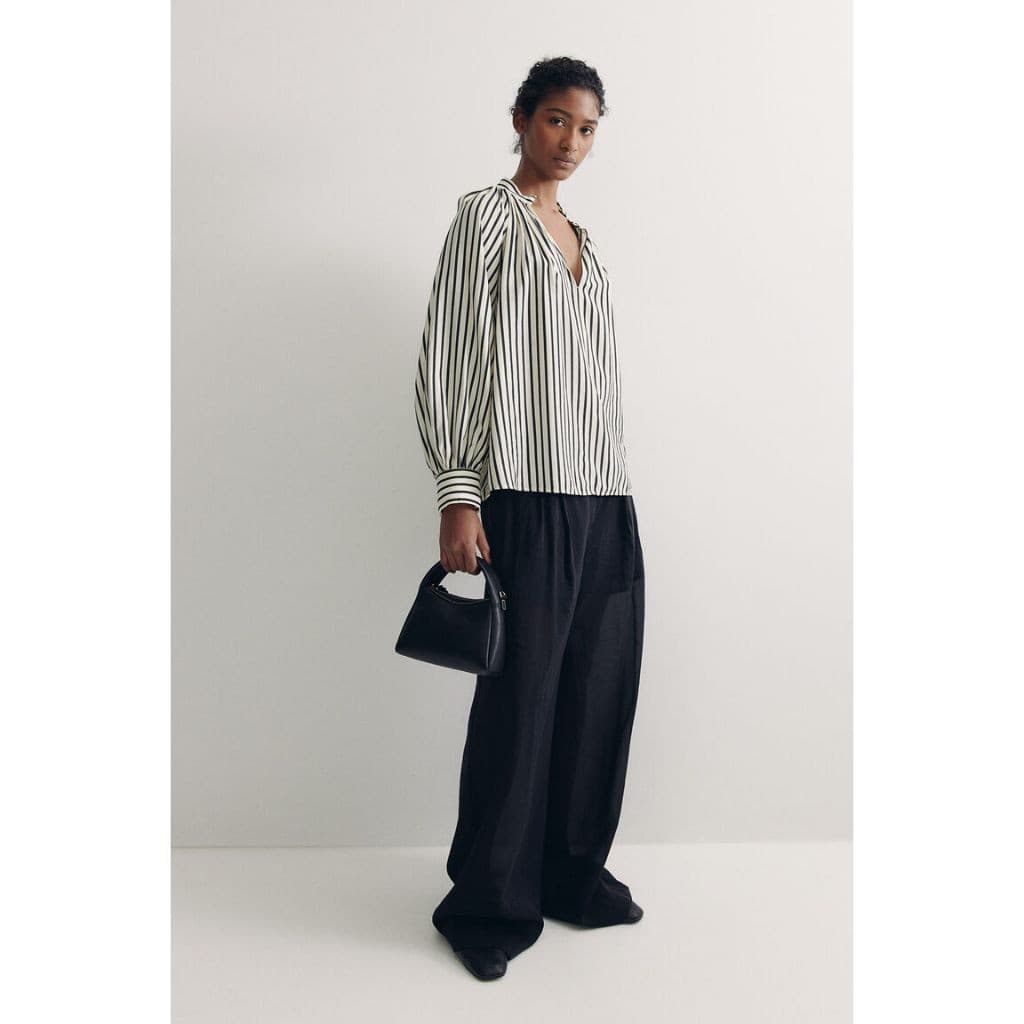 H&M เสื้อเบลาส์ oversized ผู้หญิง 1258814_1 รูปที่ 6