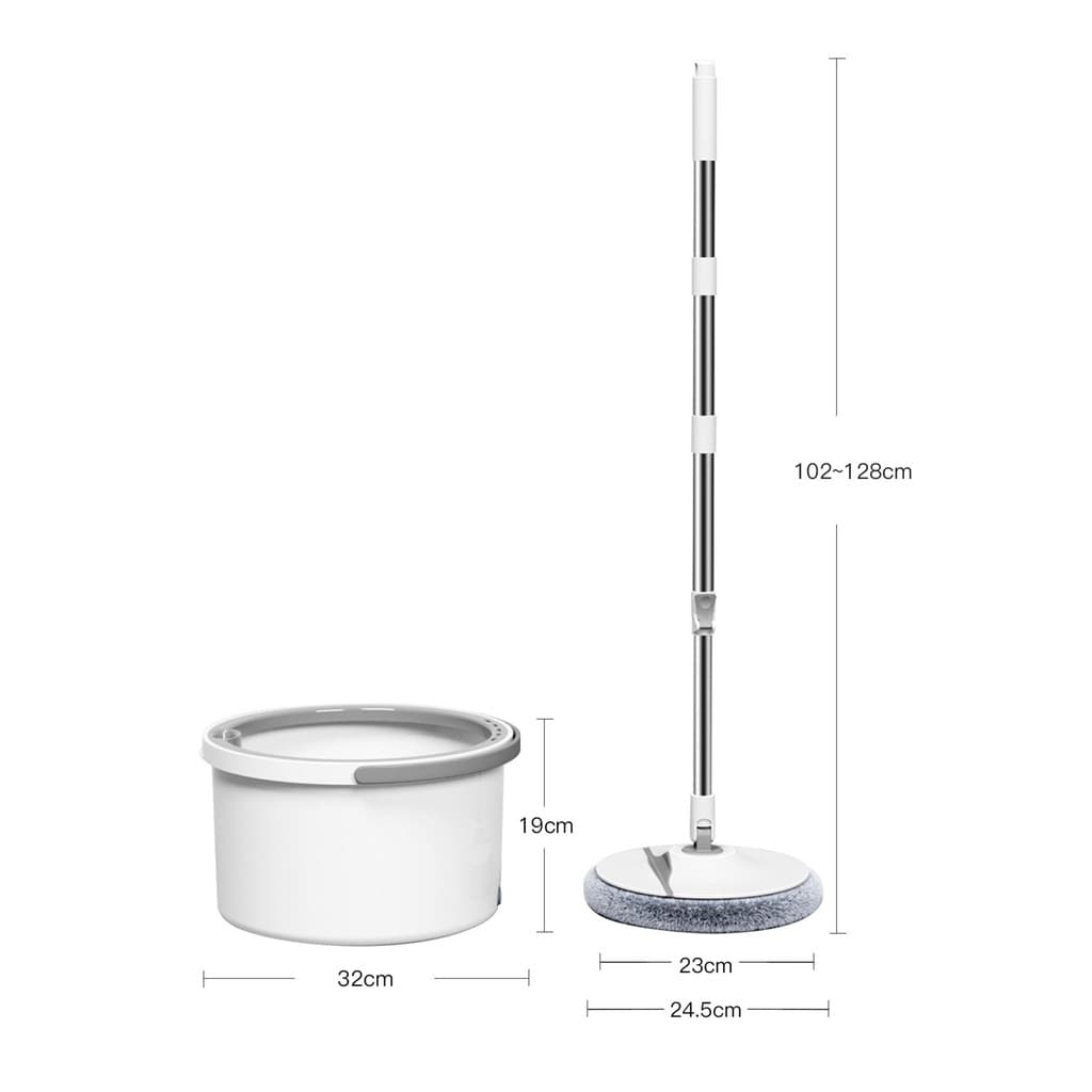 ชุดถังปั่นม็อบแยกน้ำดี-น้ำเสีย 2.5 ลิตร พร้อมไม้ถูและอะไหล่ผ้า 2 ชิ้น KASSA HOME รุ่น WYL-817 รูปที่ 6