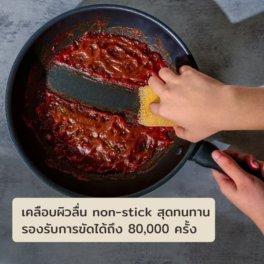 MEYER MIDNIGHT กระทะเชฟอเนกประสงค์ hard-anodize ขนาด 20 ซม./1.9 ลิตร Saucier รูปที่ 8