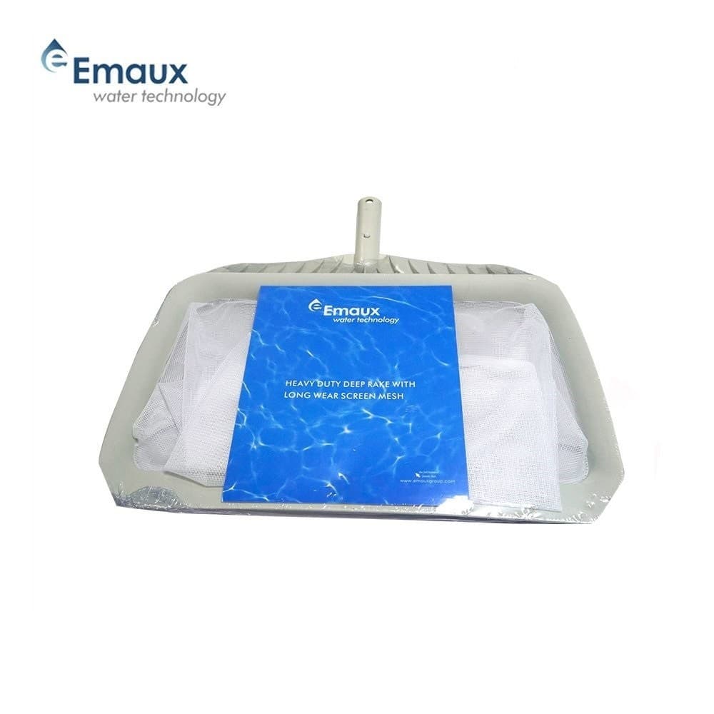 กระชอนช้อนผงแบบถุง สีขาว ด้ามพลาสติก EMAUX Leaf Skimmer Net for Swimming Pools CE101 รูปที่ 1