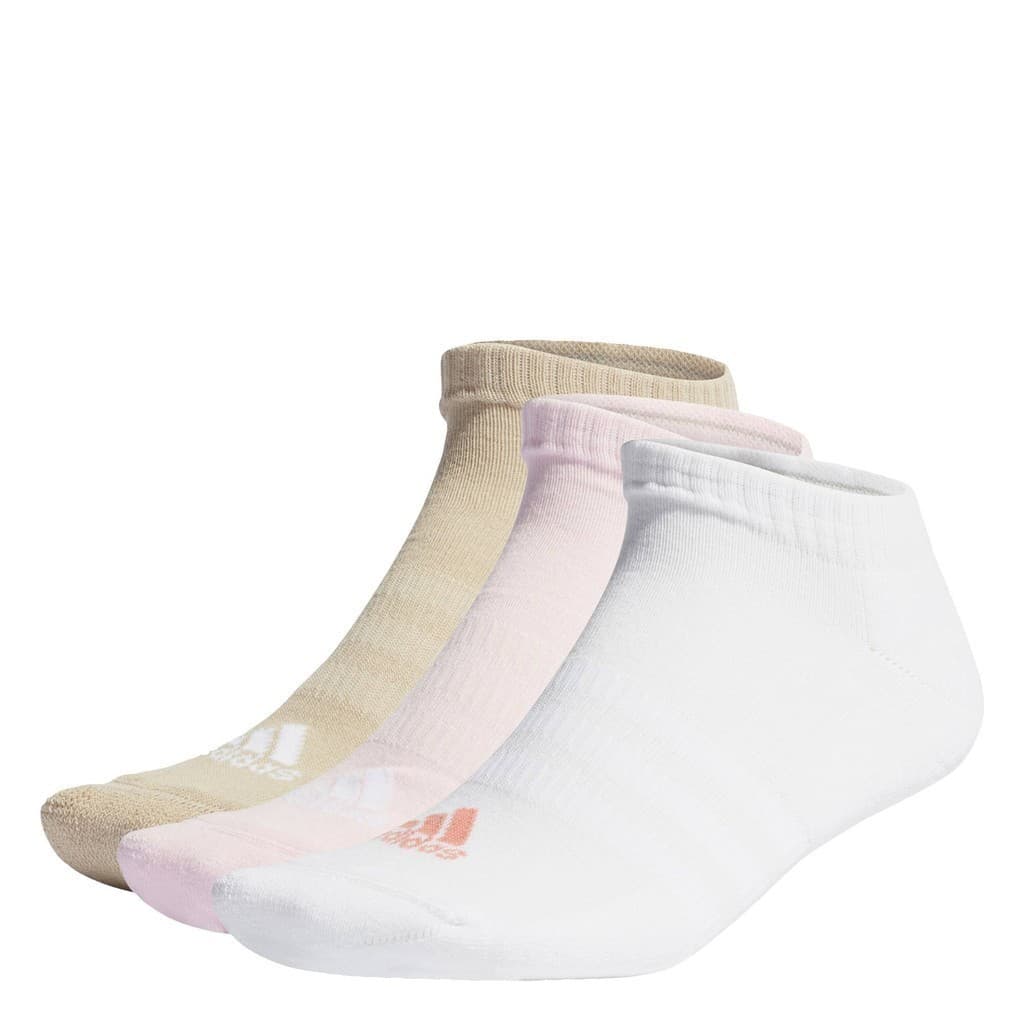 adidas Lifestyle Cushioned Low-Cut Socks 3 Pairs Unisex Pink IJ8241 รูปที่ 3