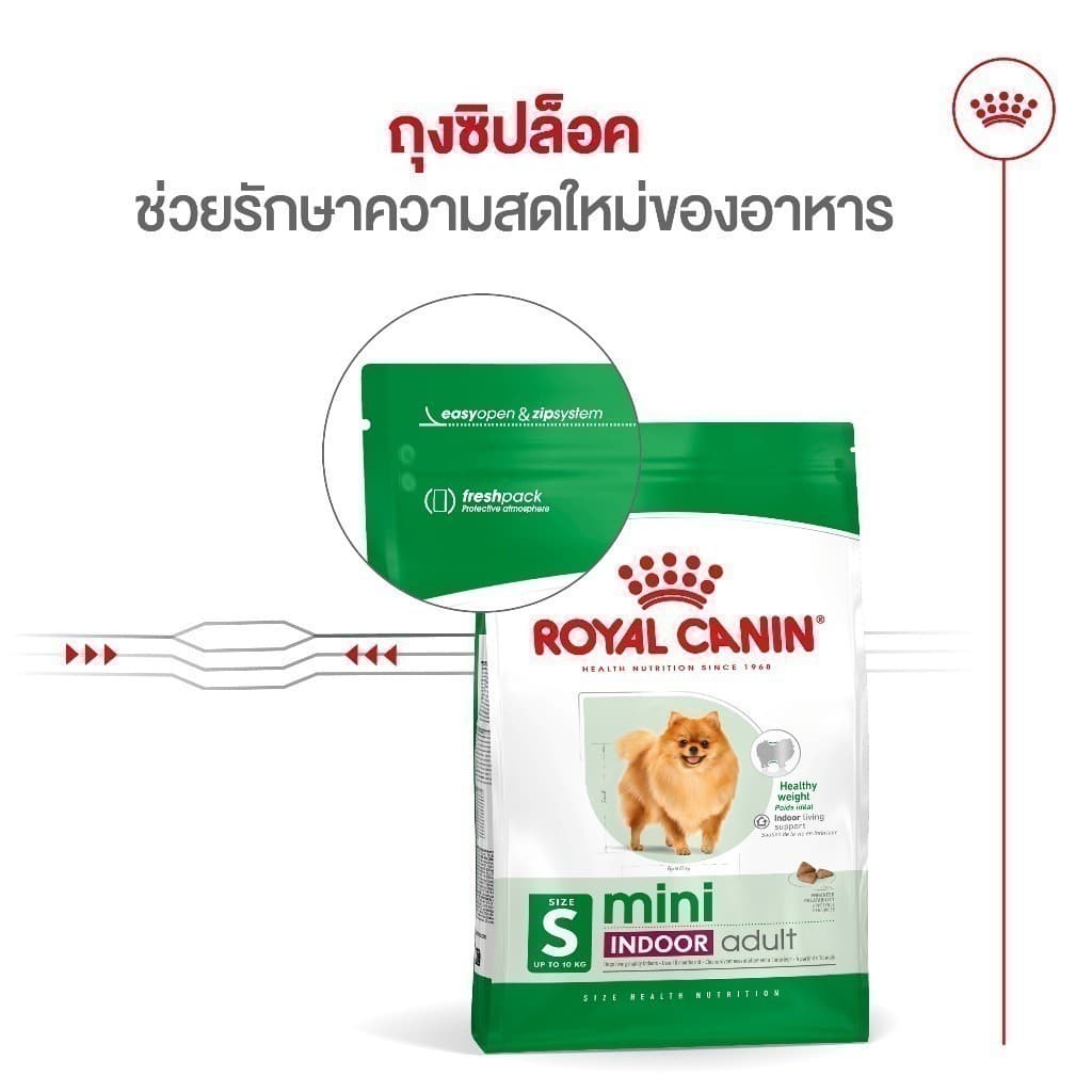 Royal Canin Mini Indoor Adult 500g อาหารเม็ดสุนัขโต พันธุ์เล็ก เลี้ยงในบ้าน อายุ10เดือน-8ปี รูปที่ 9