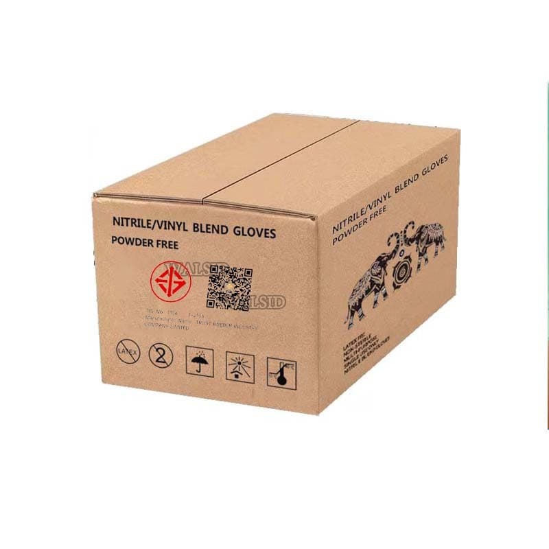 ถุงมือไนไตร ไม่มีแป้ง 100 ชิ้น/กล่อง ถุงมือยาง สัมผัสอาหารได้ Nitrile Glove มี 3สีให้เลือก รูปที่ 4