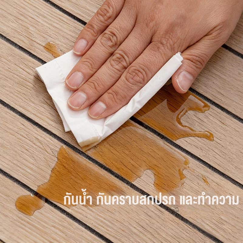 วอลเปเปอร์ติดผนัง วอลเปเปอร์3D ลายไม้ระแนง 60x300cm มีกาวในตัว กาวในตัว ติดง่ายของแต่งห้อง กันน้ำ กันคราบ รูปที่ 4