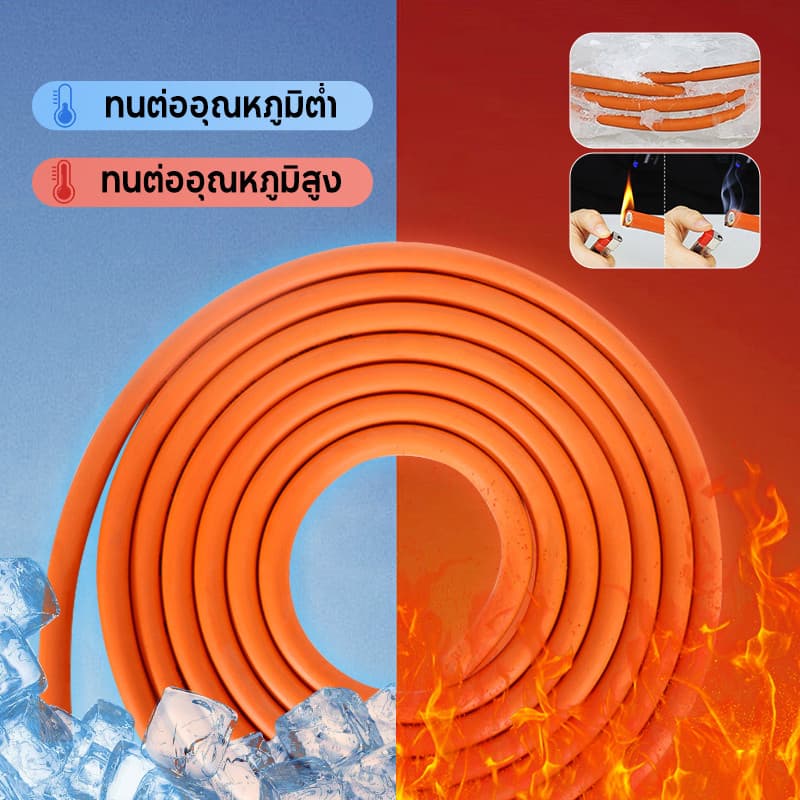 สายเชื่อม 7 เมตร / 10 เมตร + สายดิน 3 เมตร ประกอบสำเร็จ เสียบใช้ได้ทันที เหมาะสำหรับเครื่องเชื่อมใช้ในบ้าน รูปที่ 8