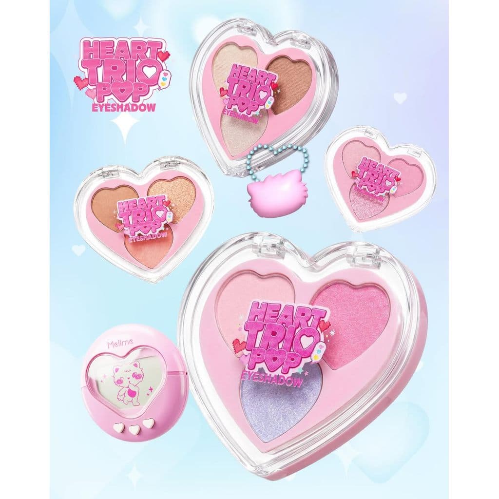 MELLME - Heart Trio Pop Eyeshadow เมลมี ฮาร์ท ทรีโอ้ ป๊อป อายแชโดว์ รูปที่ 5