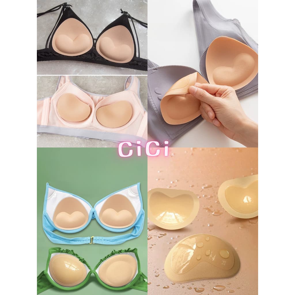 ส่งทันทีCici แผ่นฟองน้ำเสริมดันทรงแบบกาว ใส่กับบิกีนี่เพื่อยกกระชับให้ทรงสวย กันน้ำกันเหงื่อ รูปที่ 1