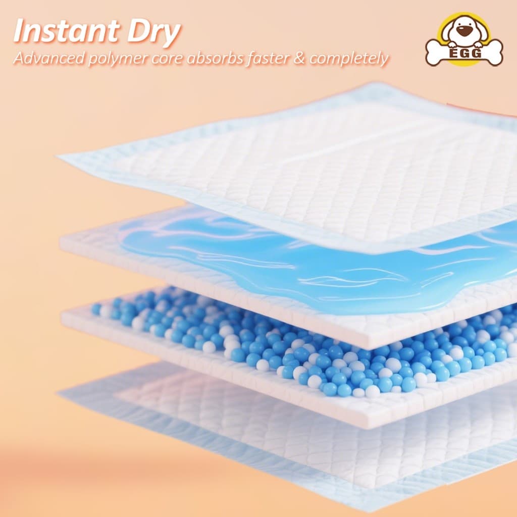 Pee Pad สำหรับสัตว์เลี้ยง ， เหมาะสำหรับฝึกเข้าห้องน้ำ เนื้อดี ซึมเร็ว ซึมเร็ว เหมาะสำหรับสุนัขและแมว รูปที่ 4