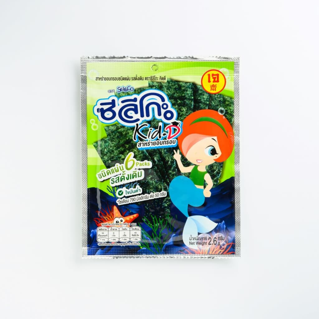 ซีลีโกะ Kid-D สาหร่ายอบกรอบชนิดแผ่น รสดั้งเดิม / แพค 3 ซอง รูปที่ 2