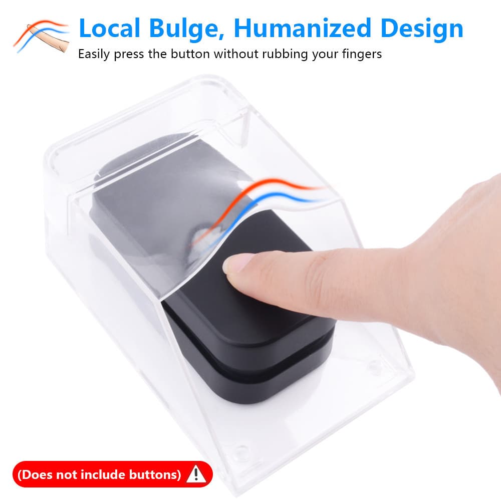 Smatrul กริ่งไร้สาย Door Bell Cover Waterproof Cover For Wireless Doorbell Door Bell Ring Button Transmitter รูปที่ 6