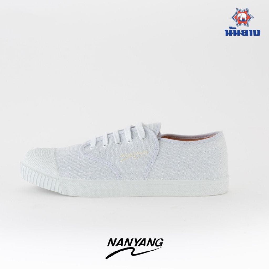 รองเท้าผ้าใบนักเรียน นันยาง Nanyang 205s สีดำ/ขาว/น้ำตาล ไซส์ 31-47 รูปที่ 6