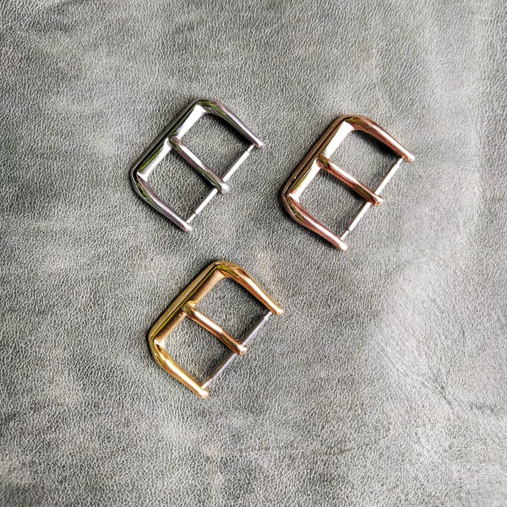 Buckle บัคเกิ้ลนาฬิกา/หัวเข็มขัดนาฬิกา/หัวคล้องสายนาฬิกา สแตนเลส สีทอง เงิน โรสโกลด์ มีขนาด 10,12,14,16,18,20,22 mm. รูปที่ 2