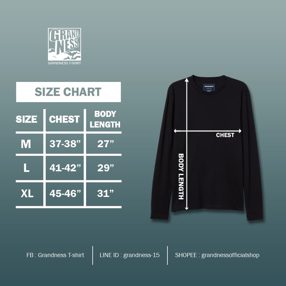 Grandness เสื้อยืด Luxury ลายกราฟิก แขนยาว รุ่น LX644 รูปที่ 2