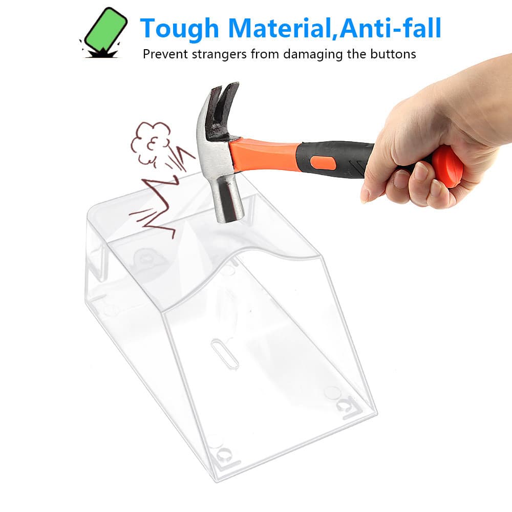 Smatrul กริ่งไร้สาย Door Bell Cover Waterproof Cover For Wireless Doorbell Door Bell Ring Button Transmitter รูปที่ 5