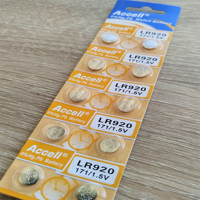 ถ่านกระดุม Accell LR920/171 1.5V ของแท้ ไร้สารปรอท 0% Hg รูปที่ 2