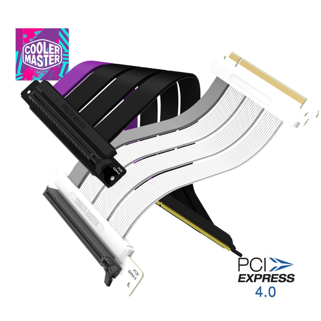 ส่งด่วน COOLER MASTER Riser Cable PCIe 5.0 x16 / PCIe 4.0 x16 - Black / White รูปที่ 9