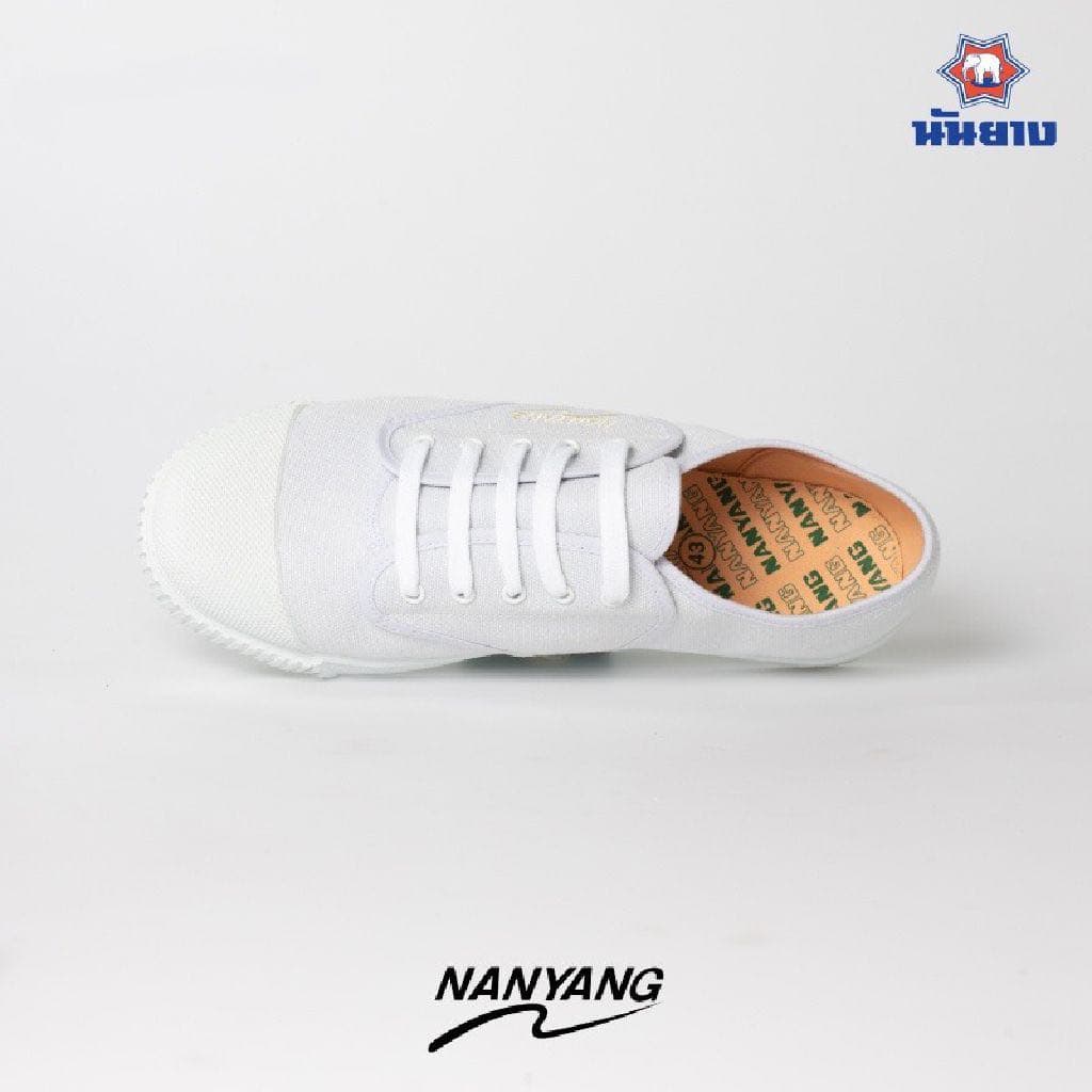 รองเท้าผ้าใบนักเรียน นันยาง Nanyang 205s สีดำ/ขาว/น้ำตาล ไซส์ 31-47 รูปที่ 5