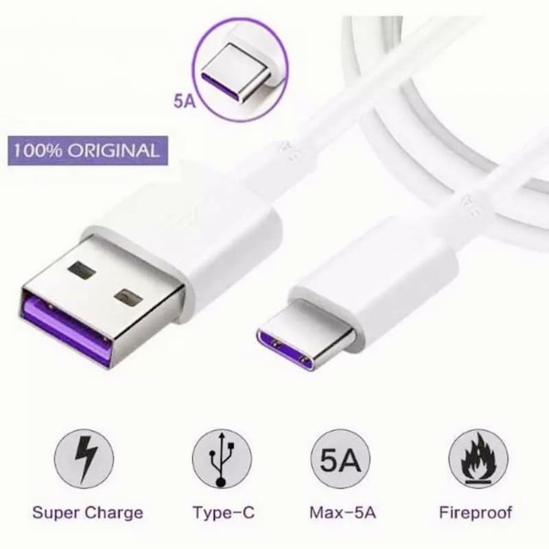สายชาร์จ Type-C สายเคเบิลข้อมูล 5A พอร์ต 1M 1.5M 2M USB C สายชาร์จเร็ว เหมาะสำหรับโทรศัพท์มือถือทุกประเภทชาร์จพอร์ต รูปที่ 2