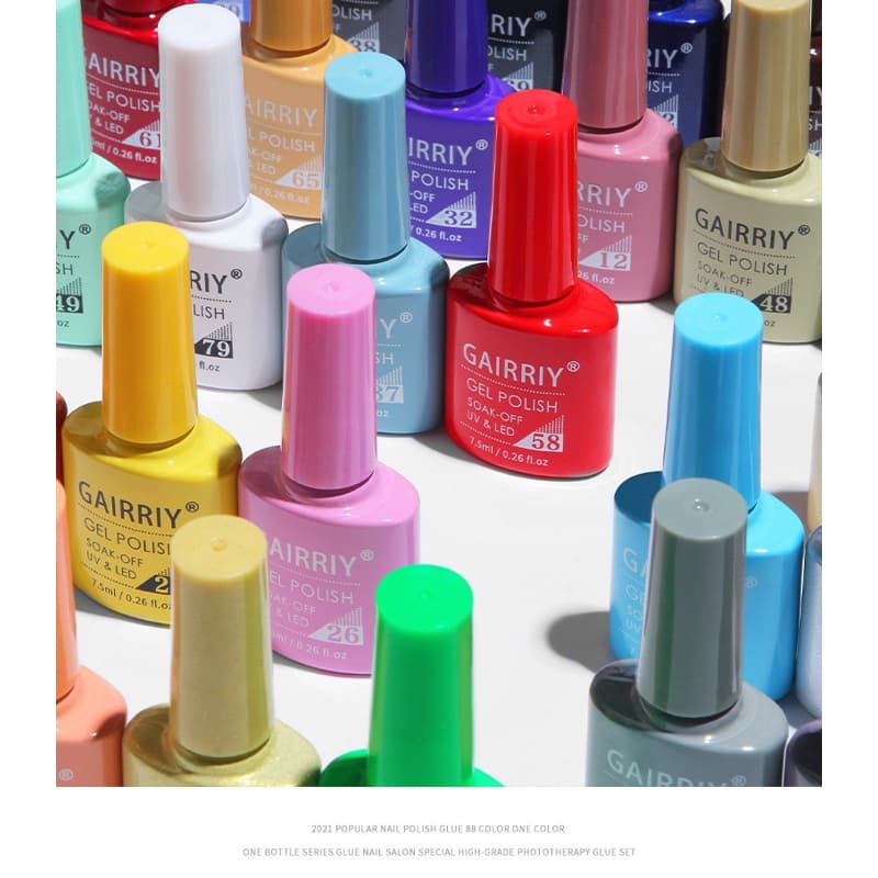 สีทาเล็บเจล GAIRRIY สีสวยเหมือนสีขวดมี 80 สีให้เลือก ขนาด 7.5ml. มาก รูปที่ 3