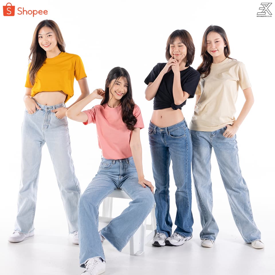 Expogarment เสื้อยืดคอกลม ไม่มีตะเข็บข้าง เอิร์ธโทนเข้ม คอตตอน แขนสั้น ไซส์ S-2XL Earthtone T-shirt รูปที่ 3