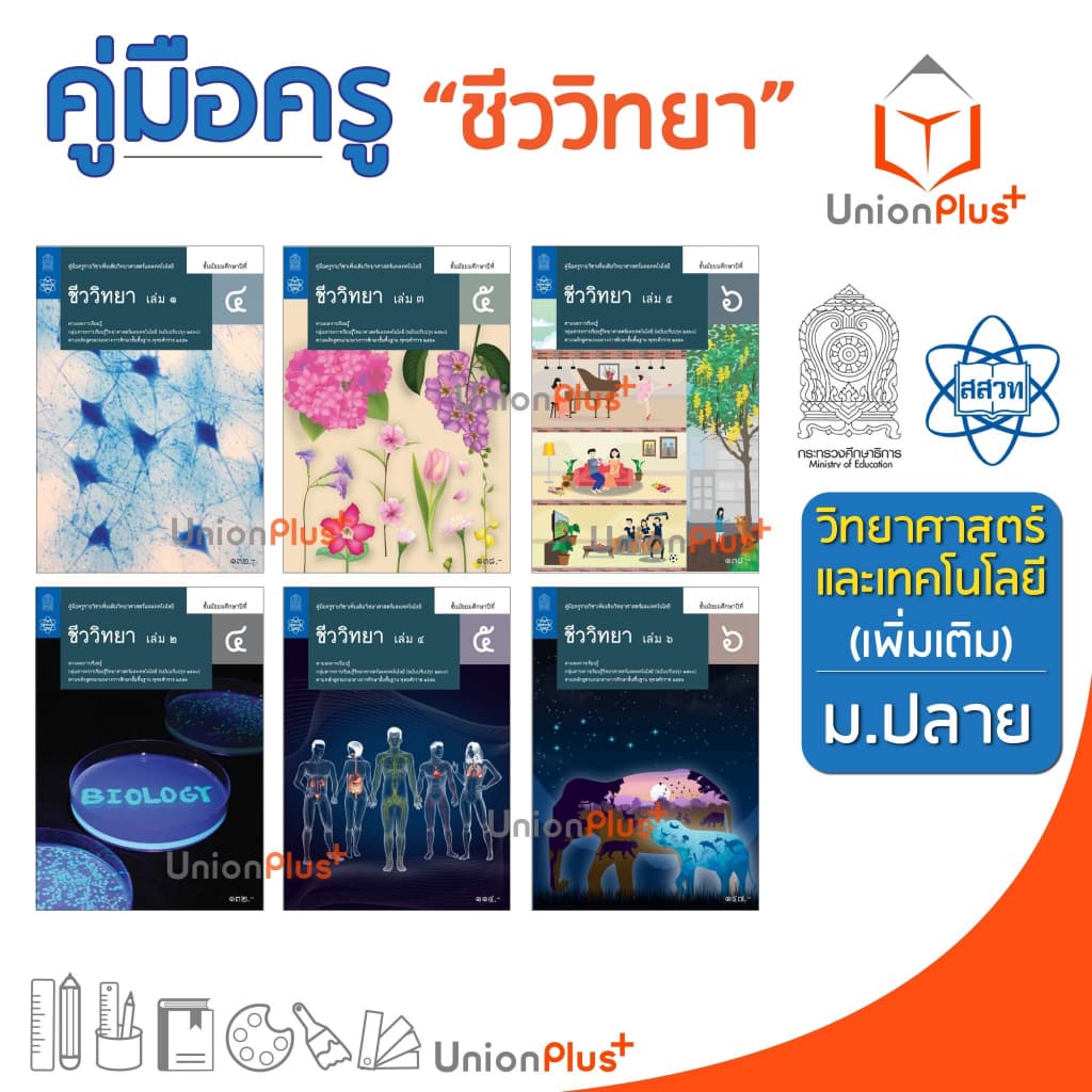 ออกใหม่ คู่มือครู วิทยาศาสตร์และเทคโนโลยี ชีววิทยา เพิ่มเติม ม.ปลาย สสวท. ศึกษาภัณฑ์ สกสค. องค์การค้า ครบทุกปก รูปที่ 1