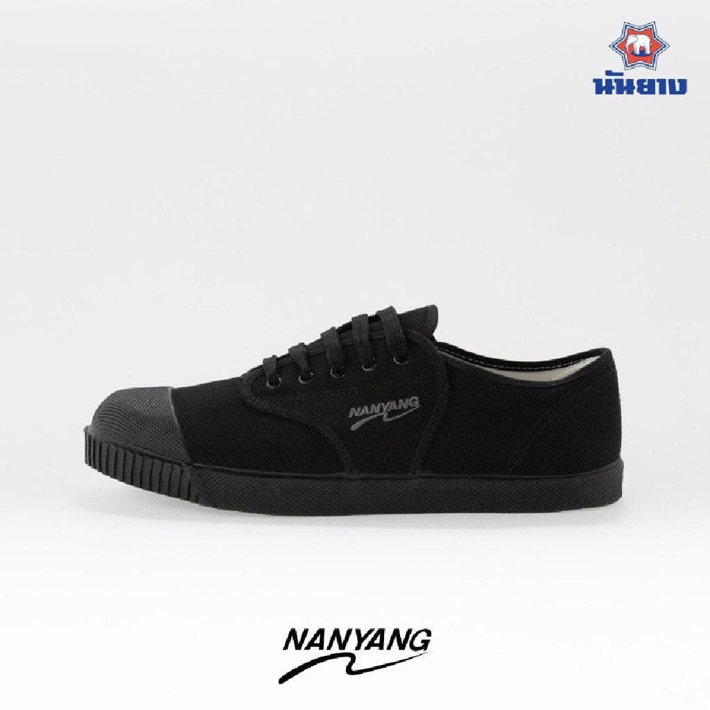 รองเท้าผ้าใบนักเรียน นันยาง Nanyang 205s สีดำ/ขาว/น้ำตาล ไซส์ 31-47 รูปที่ 4