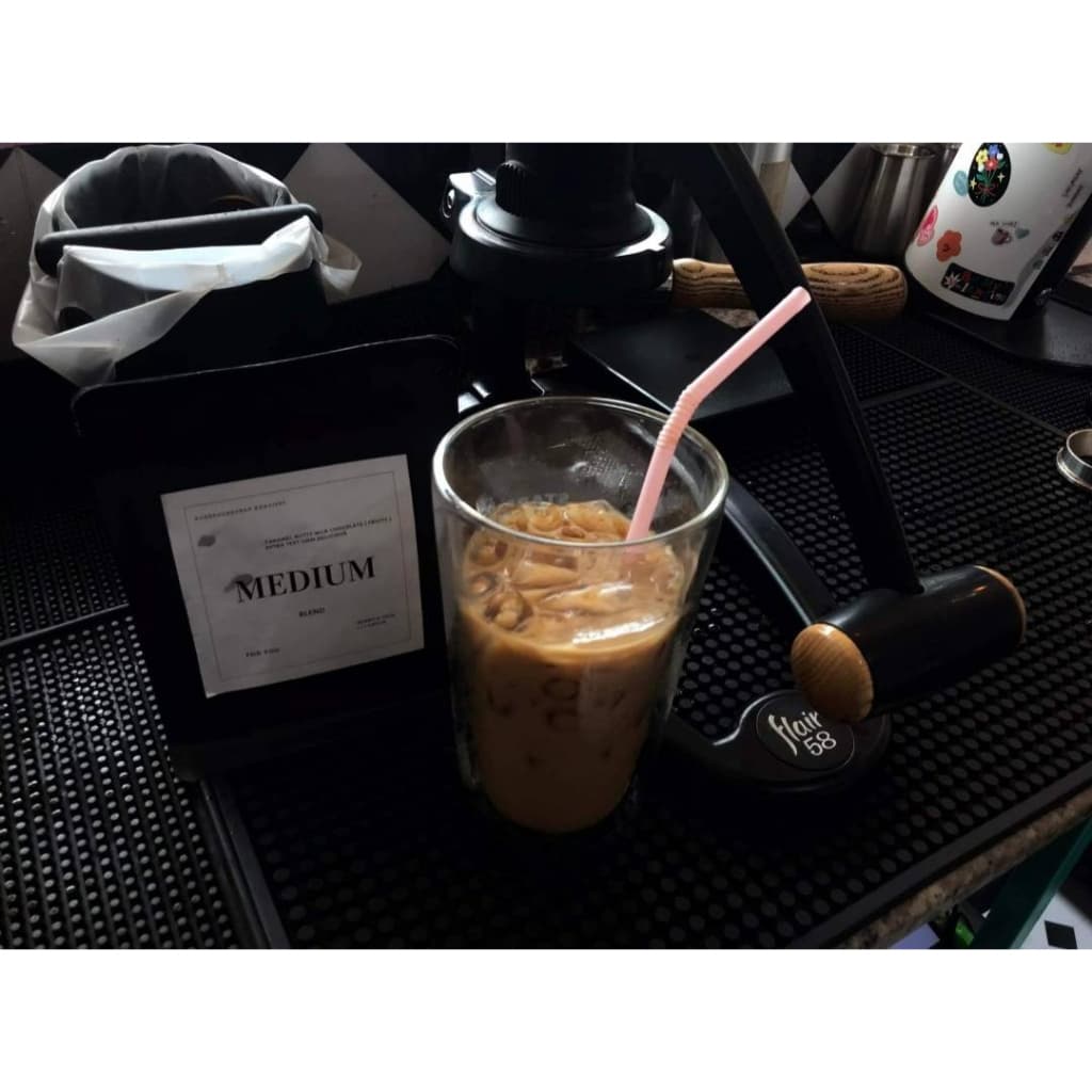 เมล็ดกาแฟคั่วกลาง กาแฟเบลน ไทย&ลาว&บลาซิล Medium blend กาแฟอราบิก้า, Arabica, Premium+, รสชาติเปรี้ยวอมหวาน ชงได้ทุกเมนู รูปที่ 5