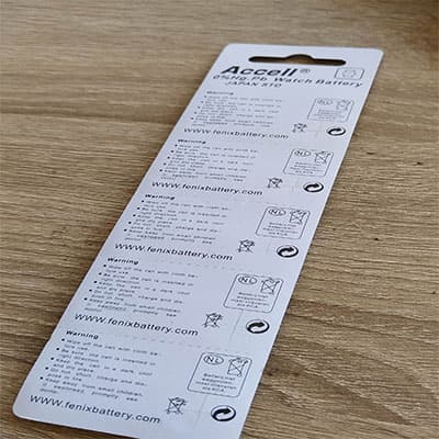 ถ่านกระดุม Accell LR920/171 1.5V ของแท้ ไร้สารปรอท 0% Hg รูปที่ 3