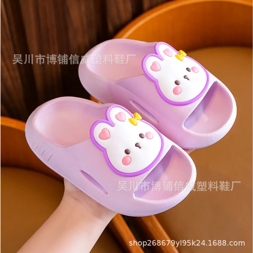 YDR036 รองเท้าแตะสำหรับเด็ก การ์ตูนกระต่ายน่ารัก ด้านล่างนุ่มลื่น สบาย รูปที่ 2