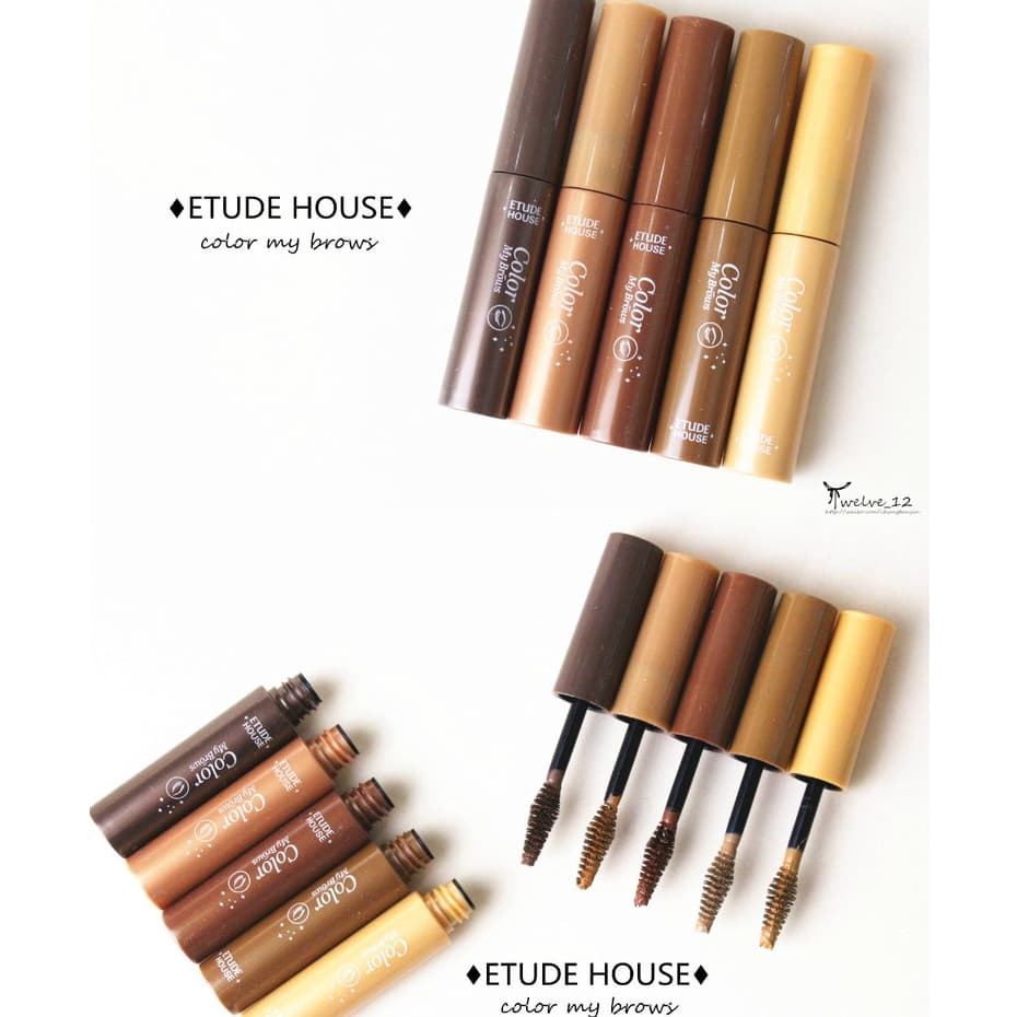 แท้ Etude House Color My Brows 4.5g มาสคาร่าปัดคิ้วตัวดัง สีสวย เนื้อดีมาก รูปที่ 5