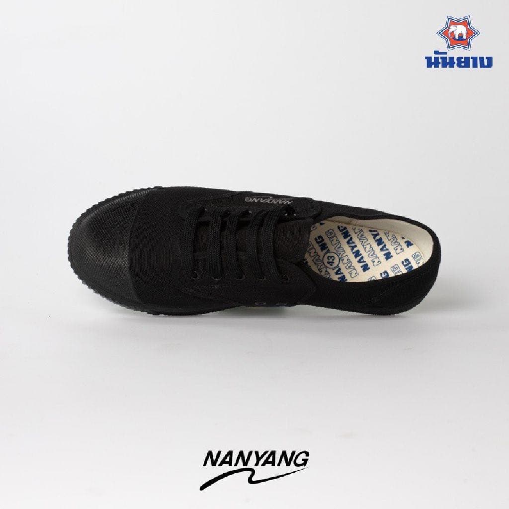รองเท้าผ้าใบนักเรียน นันยาง Nanyang 205s สีดำ/ขาว/น้ำตาล ไซส์ 31-47 รูปที่ 3