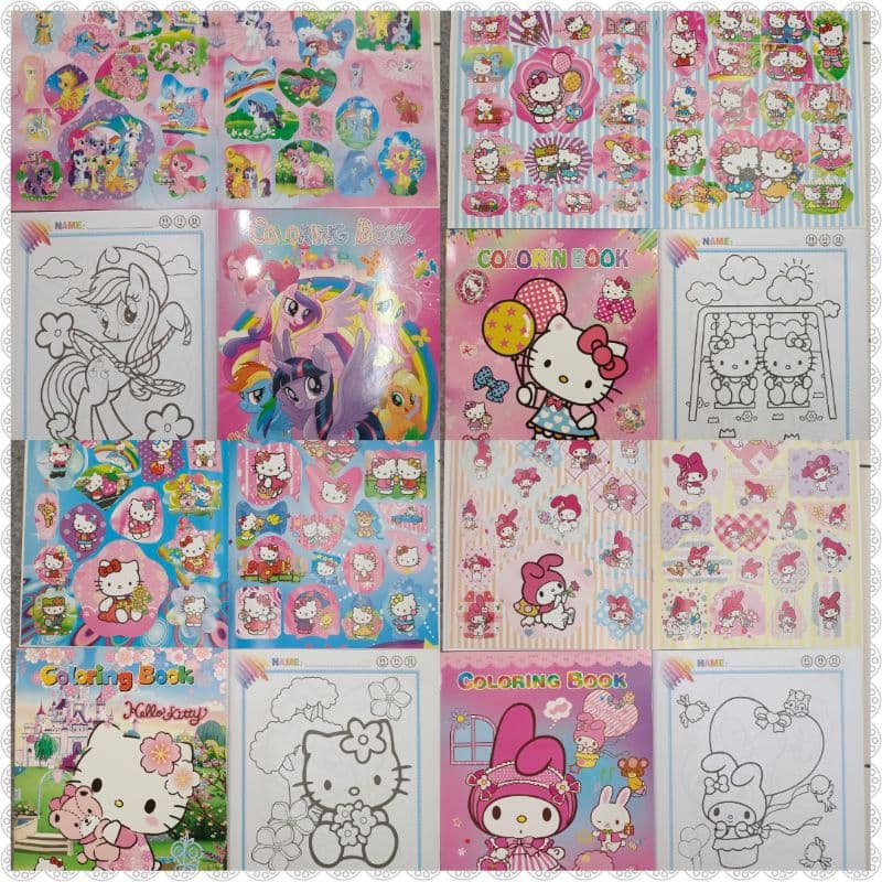 หนังสือระบายสี พร้อมสติ๊กเกอร์ สมุดระบายสี ลายลิขสิทธิ์ รูปที่ 5