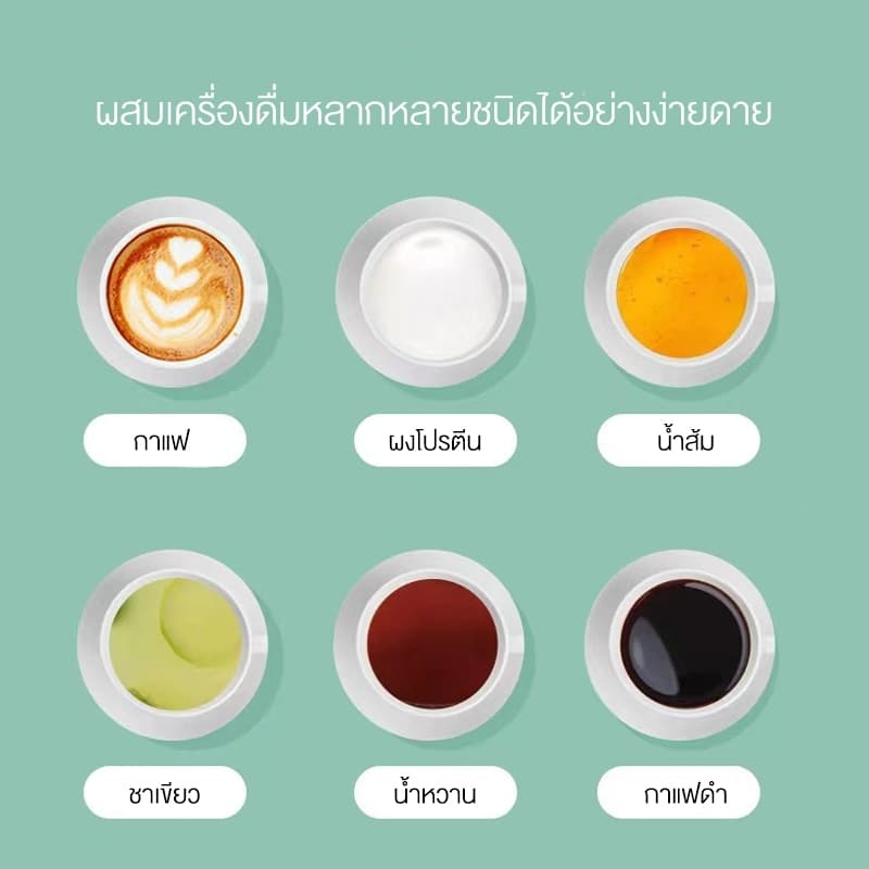 แก้วคนไฟฟ้า 350 มล. แสตนเลส 304 แบบพกพา อเนกประสงค์ แก้วปั่นไฟฟ้าไร้สาย ปั่นอัตโนมัติ รูปที่ 8