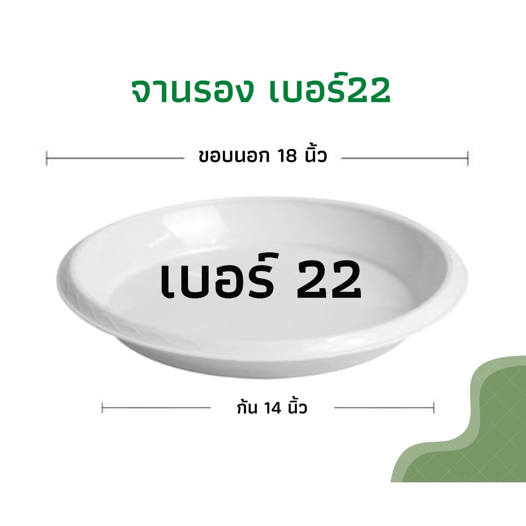 จานรองกระถางต้นไม้ ถาดรองกระถางต้นไม้ จานรองกระถาง จานรองพลาสติก รูปที่ 1