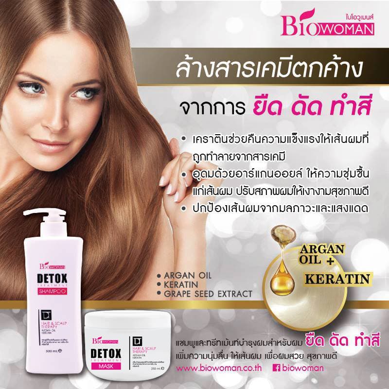 Biowoman ไบโอวูเมนส์ ดีท็อกซ์ แชมพู 400 มล. รูปที่ 5