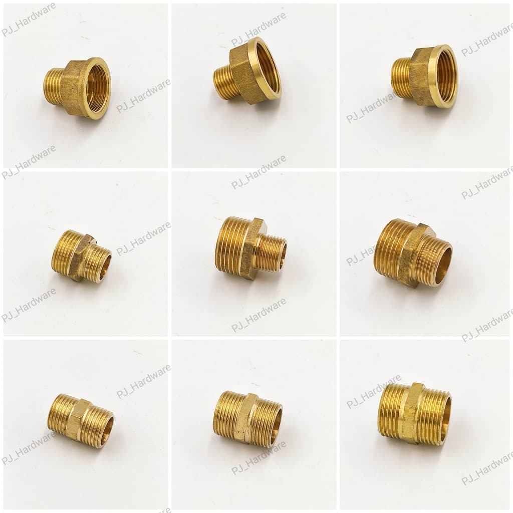 ข้อต่อทองเหลือ เพิ่มเกลียว-ลดเกลียว ขนาด 1/2",3/4"และ1" รูปที่ 5