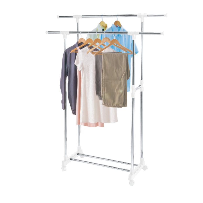 โลตัส ราวแขวนผ้าแบบบาร์เดี่ยว และแบบบาร์คู่ สีขาว LOTUSS CLOTHES RACK SINGLE BAR AND DOUBLE BAR TYPE WHITE รูปที่ 6