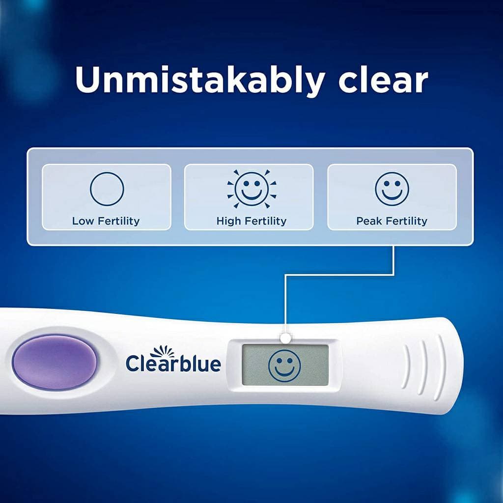 ส่งด่วน//ส่งทุกวัน Clearblue ชุดตรวจไข่ตกแบบดิจิตอล ไข่ม่วง ไข่ชมพู 10 20 แท่ง พร้อมเครื่องอ่าน รูปที่ 2