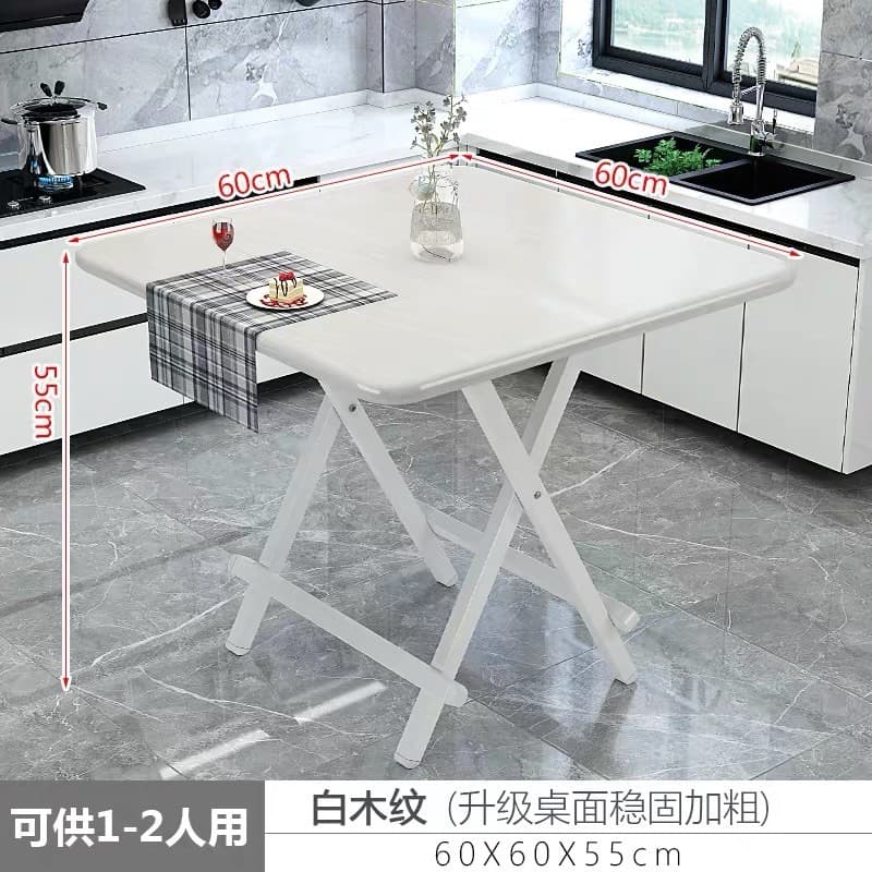 DUDEE ชุดโต๊ะ พร้อมเก้าอี้ โต๊ะทานข้าวพับเก็บ ZDZ-2 ขนาด 80x80 cm.มีให้เลือก 3 สี รูปที่ 7