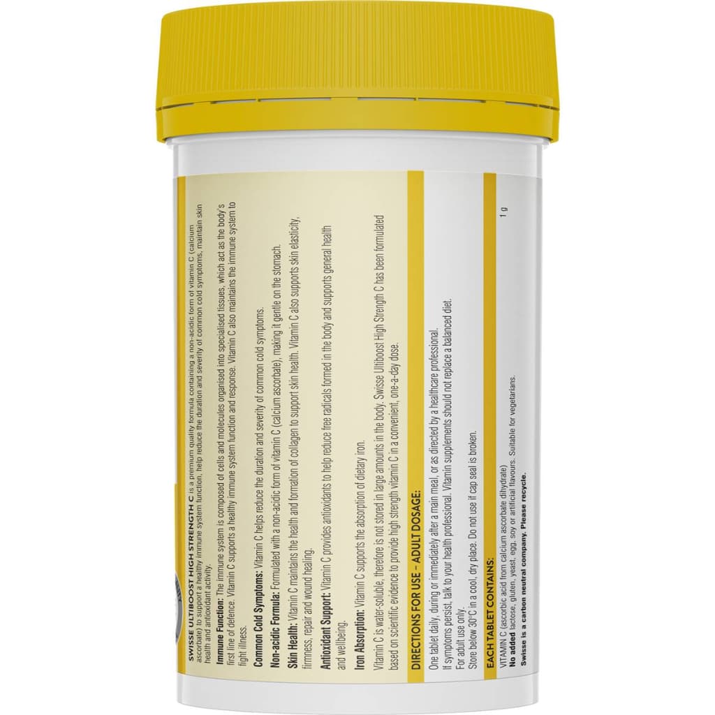Swisse High Strength C วิตามินซีเข้มข้น ขวดใหญ่150เม็ด EXP05/2028 รูปที่ 3