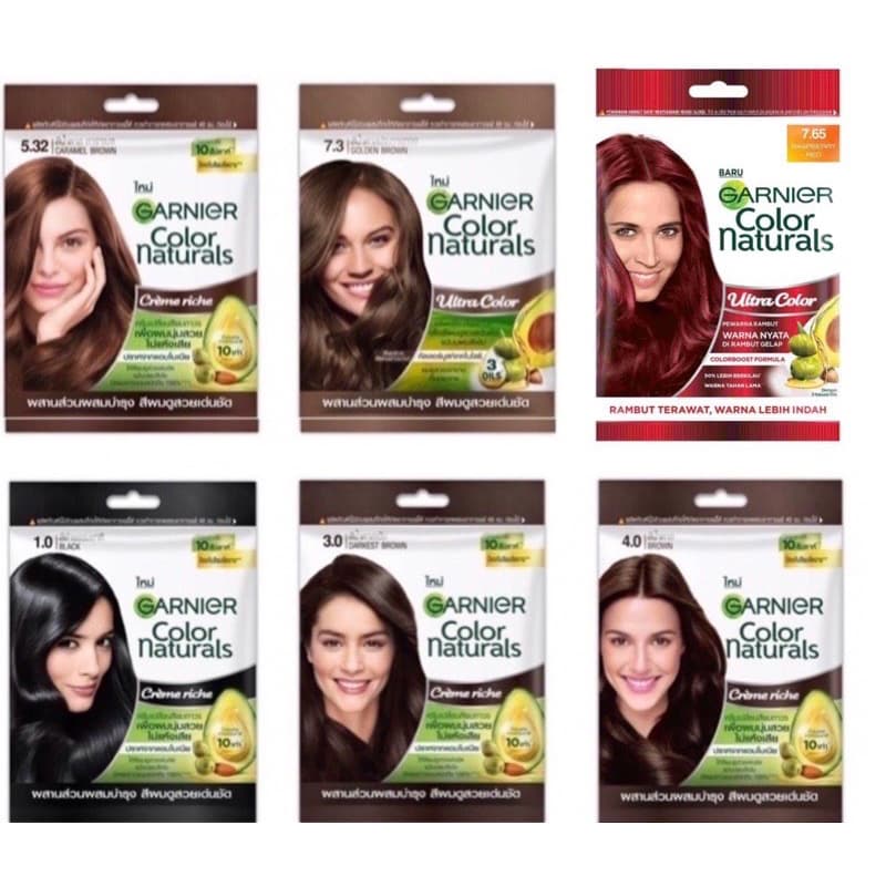 Garnier การ์นิเย่ คัลเลอร์ เนเชอรัลส์ ซอง30+30มล. ครีมเปลี่ยนสีผม รูปที่ 3