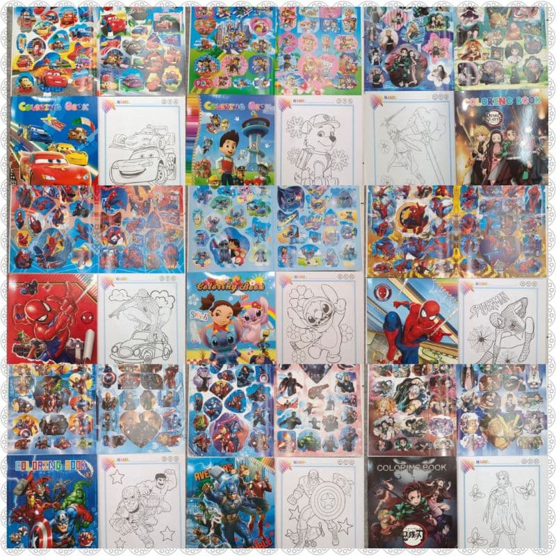 หนังสือระบายสี พร้อมสติ๊กเกอร์ สมุดระบายสี ลายลิขสิทธิ์ รูปที่ 8