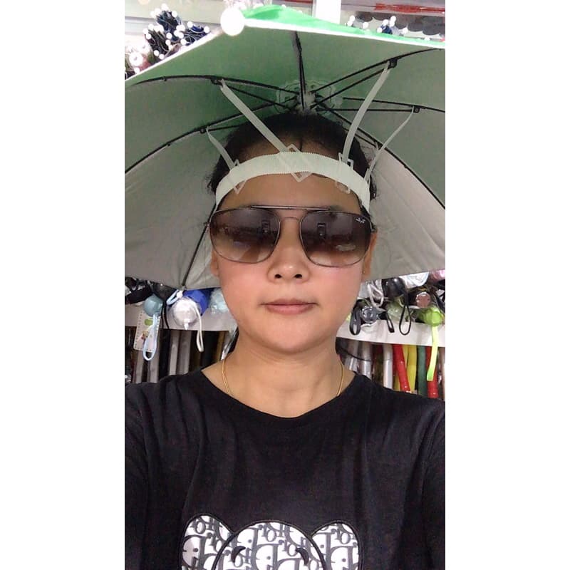 ร่มแบบหมวก กัน UV ใช้ได้ทั้งเด็กและผู้ใหญ่ มีหลายสีให้เลือก รูปที่ 3