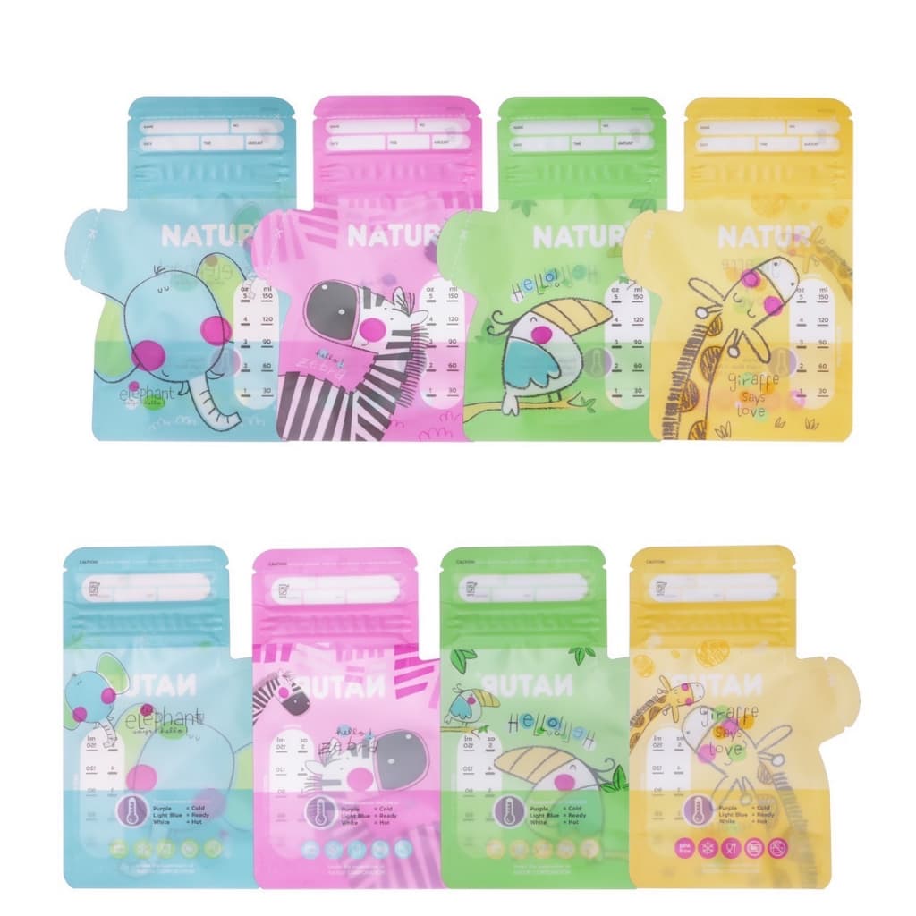 Natur เนเจอร์ ถุงเก็บน้ำนมแม่ มี 4 ลาย คลนะในกล่อง 5 oz 30 ถุง / 9 oz 25 ถุง รูปที่ 5