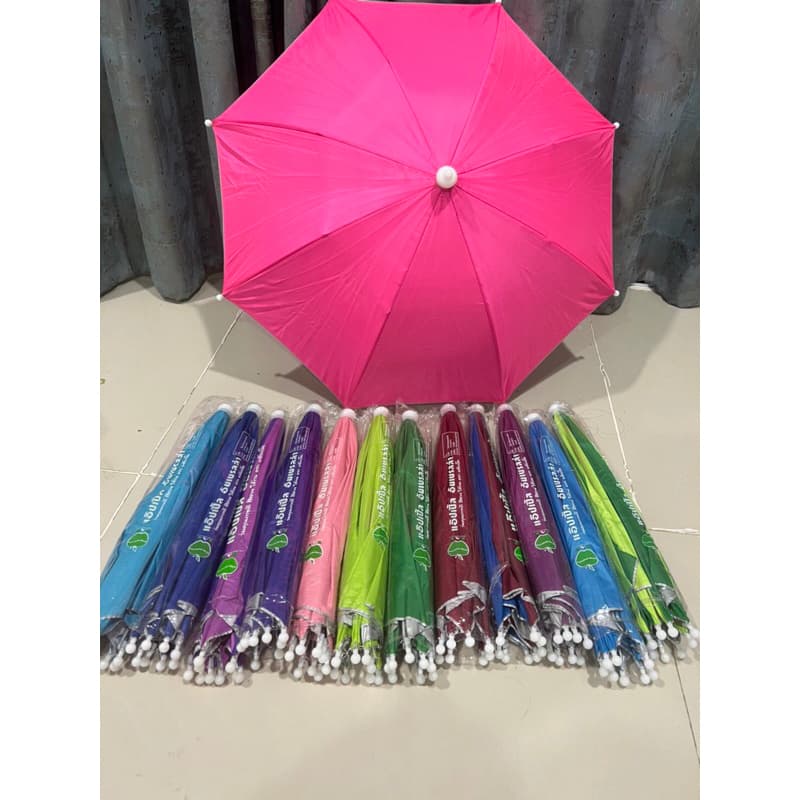 ร่มแบบหมวก กัน UV ใช้ได้ทั้งเด็กและผู้ใหญ่ มีหลายสีให้เลือก รูปที่ 4