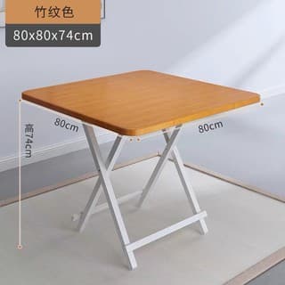DUDEE ชุดโต๊ะ พร้อมเก้าอี้ โต๊ะทานข้าวพับเก็บ ZDZ-2 ขนาด 80x80 cm.มีให้เลือก 3 สี รูปที่ 6